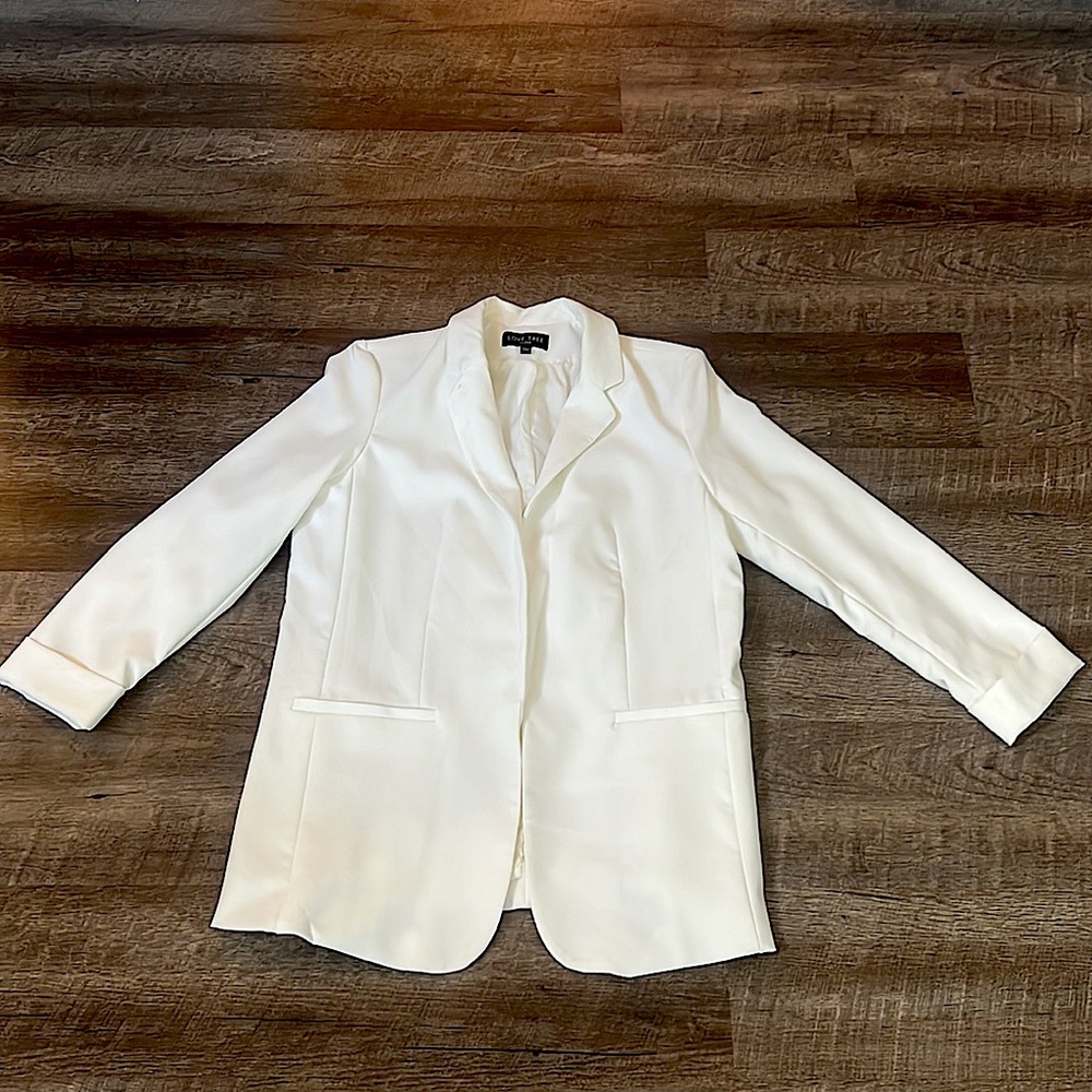 XL White Blazer - Only Worn Once!